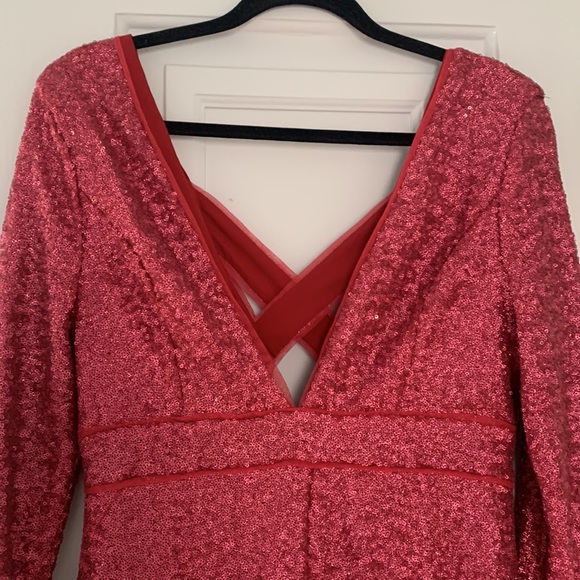 NWT NBD x NAVEN Sequin Pink Romper Size M - Picture 2 of 13